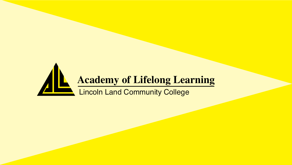 A yellow background with black text that reads Academy of Lifelong Learning