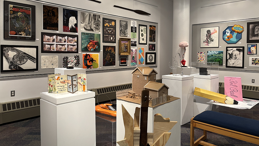 The student art show in Murray Gallery
