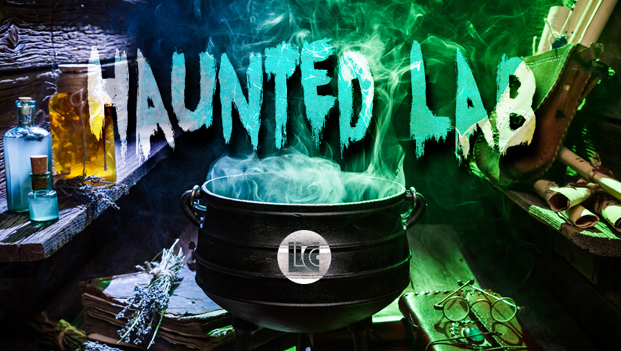 Haunted lab graphic