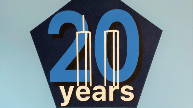 20 years Lincoln Land Community College Commemoration logo