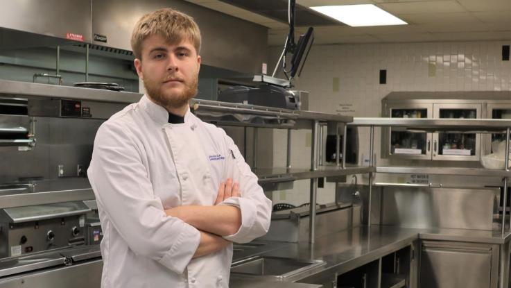 Dawson Bakunas, LLCC Culinary student.