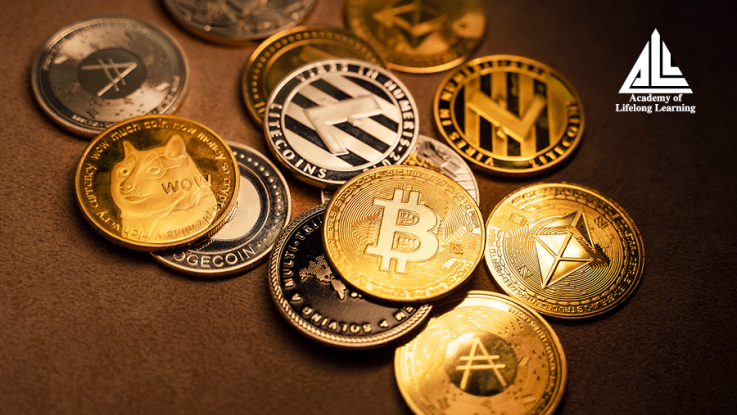 Bitcoins and Academy of Lifelong Learning logo