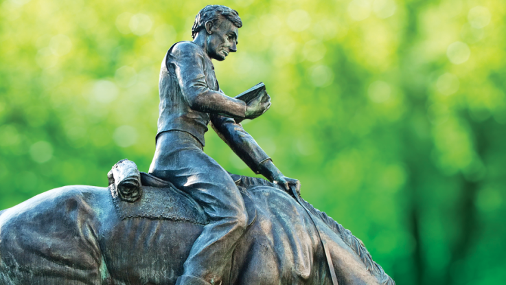 Abraham Lincoln on horseback statute