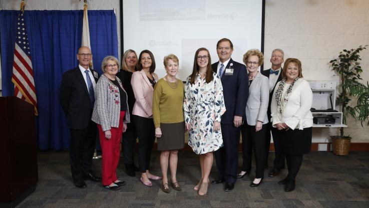 Group photo at nursing press conference