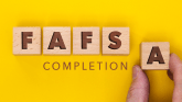 FAFSA Completion event spelled out in blocks.