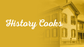 History Cooks. Images of Abraham Lincoln's home in background.