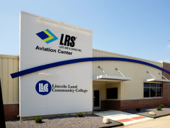 Levi, Ray & Shoup, Inc. Aviation Center at Abraham Lincoln Capital Airport in Springfield, Illinois.