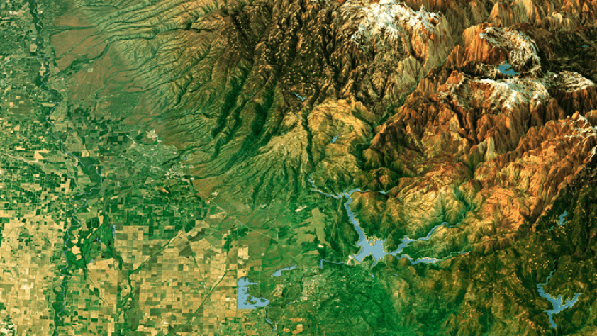 Topographical map