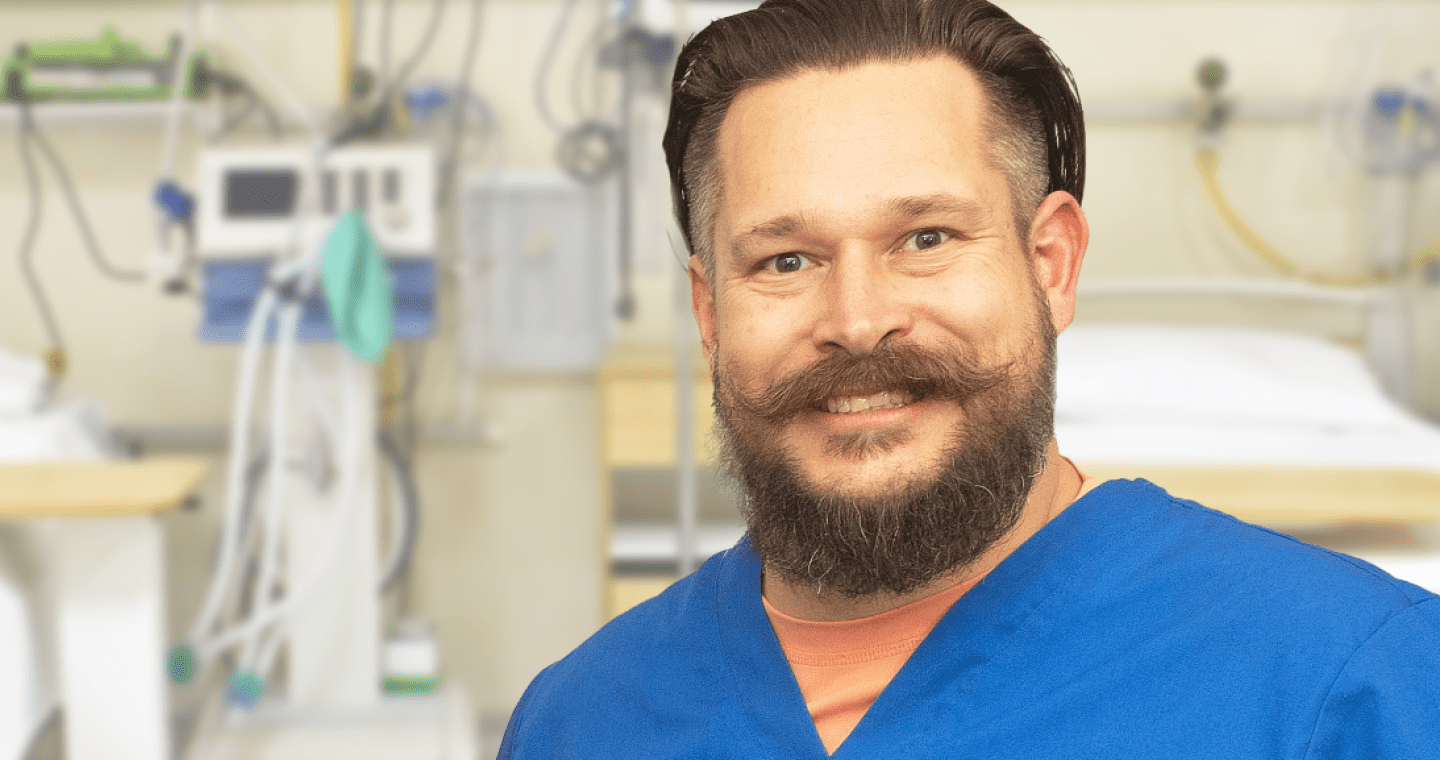 Male nursing student