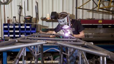 student welding hardware