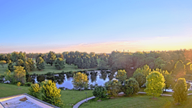 Camera view looking north over Lake Macoupin