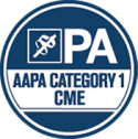AAPA Category 1 CME logo by the Physician Assistant Review Panel