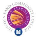 Lincoln Land Community College English Studies Club logo.