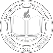 Badge for Best Online Colleges in Illinois 2022