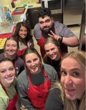 Radiography students volunteering at the Ronald McDonald House