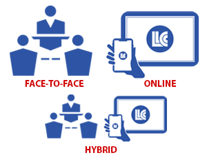 Face-to-face, online, hybrid