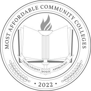 Badge for Most Affordable Community Colleges 2022