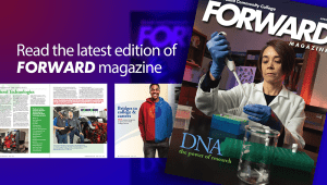 Read the latest edition of FORWARD magazine including articles on bird DNA research, diesel technologies and bridges to college & careers