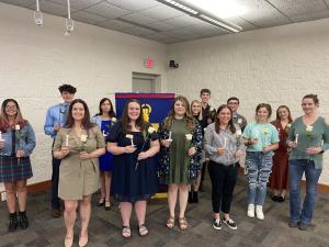 LLCC Phi Theta Kappa new inductees.