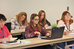 Students in an Accounting Class at the Department of Revenue