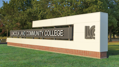 Lincoln Land Community College entrance sign