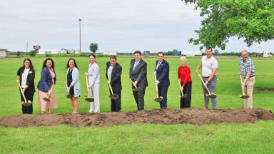 Ground breaking for truck driver training program at LLCC-Litchfield